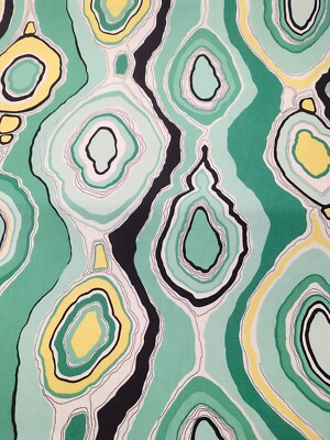 Tobi Fairley by Duralee La Petit Roche Jade Fabric by the yard