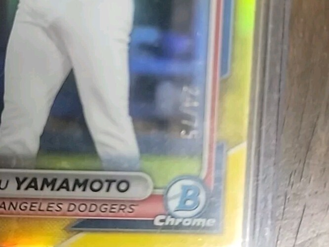 2024 Bowman Chrome Yoshinobu Yamamoto Yellow /75 eBay