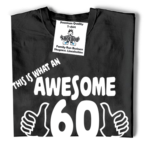 Awesome 60 Year Old T-Shirt, unisex 60th birthday gift, unique Sixty gift ideas - Picture 5 of 11