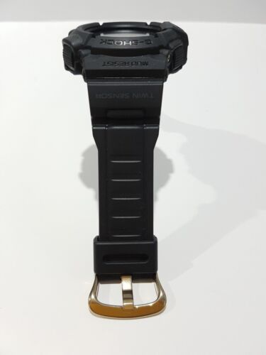 Vintage G-Shock Army Matte Black-Gold Digital Compass Temp Tough Solar Limited - Picture 7 of 11