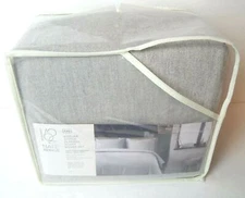 Project 62 Duvet & Sham Set King Border Stitch Flannel Duvet Cover Set 