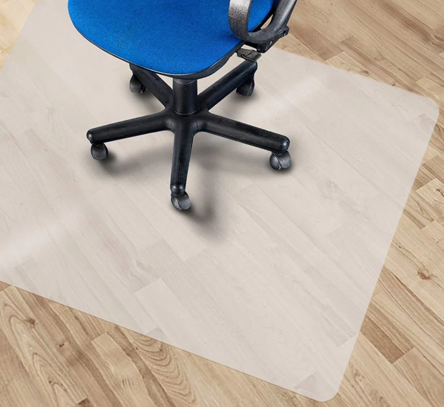 Bodenschutzmatte für Hartböden 90x120 cm Bürostuhl Unterlage PP Matte Bodenmatte