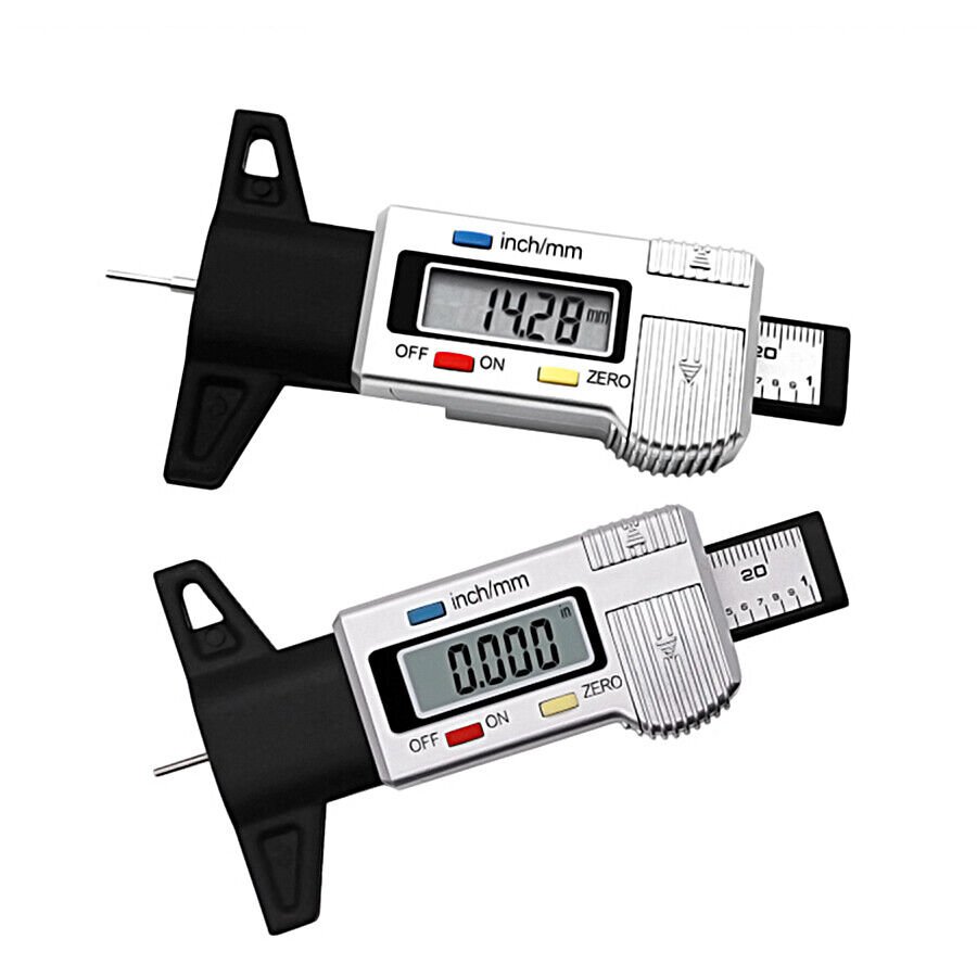 LCD Digital Profiltiefenmesser Reifen Lauffläche Reifenprofil Messer 0-25.4mmBT