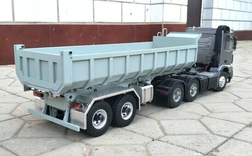 1/14 2-axle 550mm Custom Made Large Full Metal Scale Dumper Semi Trailer NEW - Picture 2 of 10