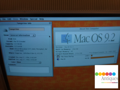Vintage Apple iMac Tangerine Orange PowerPC G3 266Mhz 512MB RAM