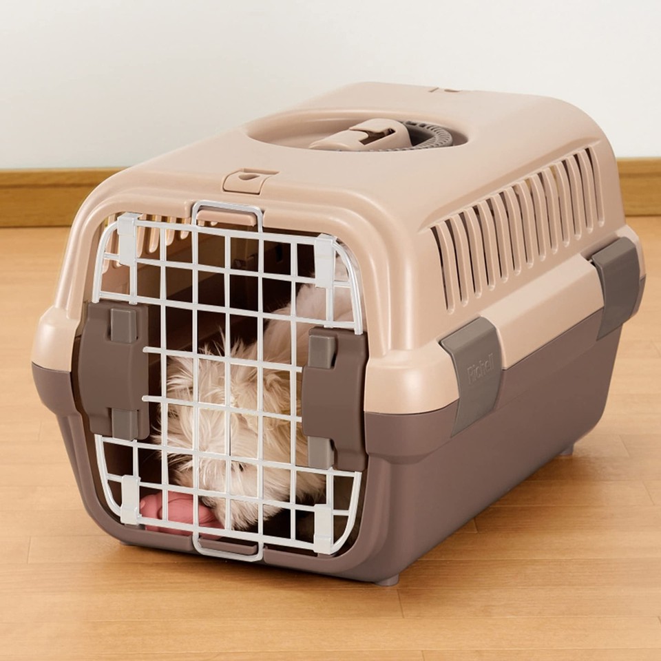 Pet Travel Carrier Size Small in Brown, Travel Carrier or Crate for