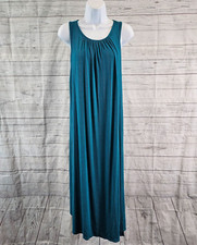Old Navy Maternity Womens Tank Dress Sz Medium Blue Sleeveless Rayon Blend