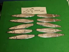 10 - 3 OZ FISHING JIGGING FLUTTER CASTING LURE SLAB SPOON FRESH & SALT WATER.