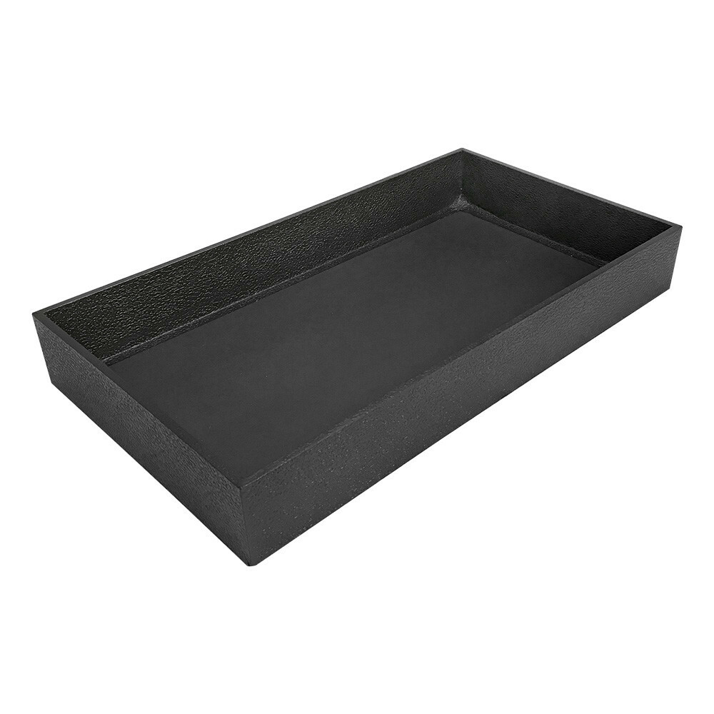 2" Deep Black Stackable Jewelry Tray Organizer Display Case for Rings,Earrings
