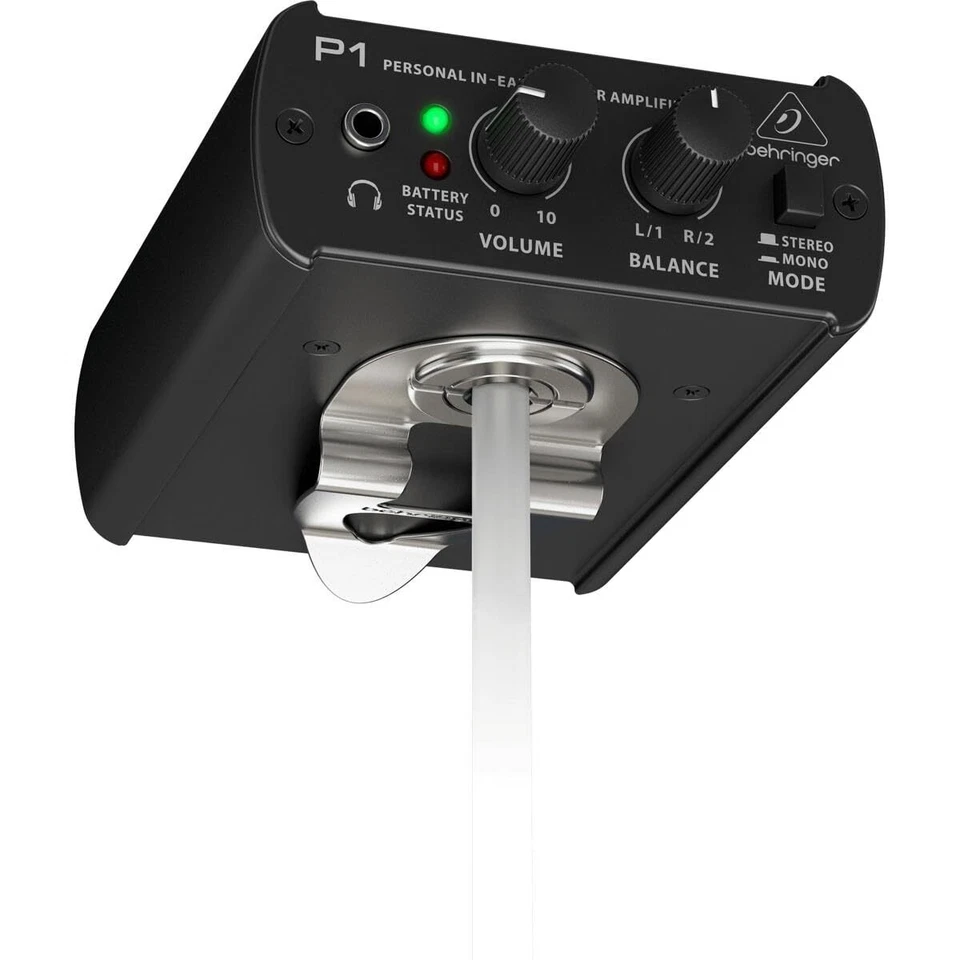 Black In Ear Monitor Amplifier Dual Inputs Volume Control Personal Mixer P1 - Image 3 of 4