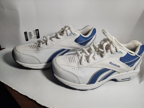 Reebok DMX Max Liner Walking Sneaker in White Aqua Blue Size 9 - Picture 2 of 9