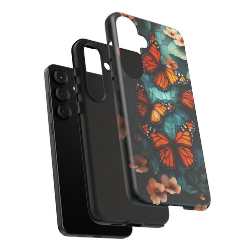 Monarch Butterfly Stained Glass - Phone Ink Cover Case for iPhone, Galaxy, Pixel - 第 189/281 張圖片