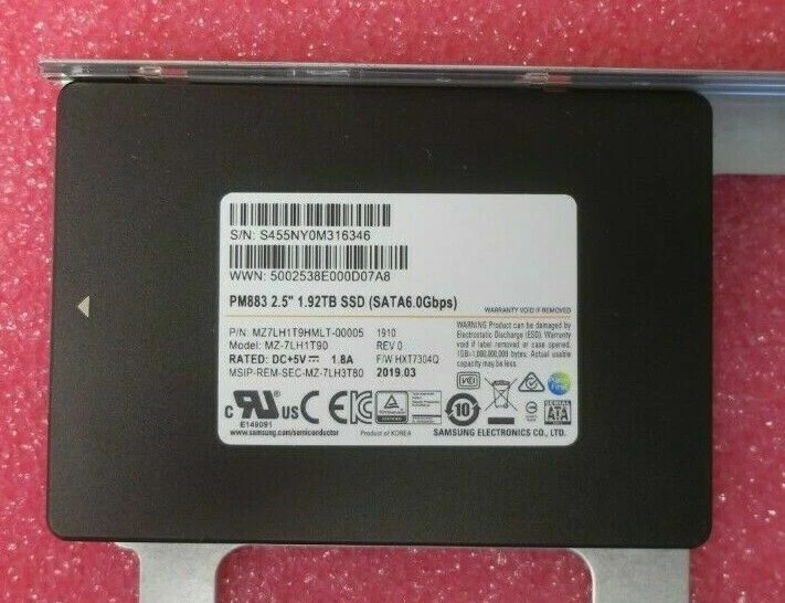 Hitachi HDS 1.92TB SATA 6Gb/s 2.5" TLC Enterprise SSD In 3.5" Caddy 1HY7Z9Z001X - Image 3 of 4
