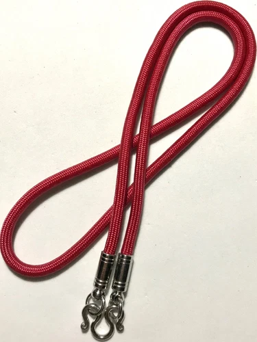 Thai Buddha Amulet 1 Hook 4 mm Rope Necklace Stainless Steel #5