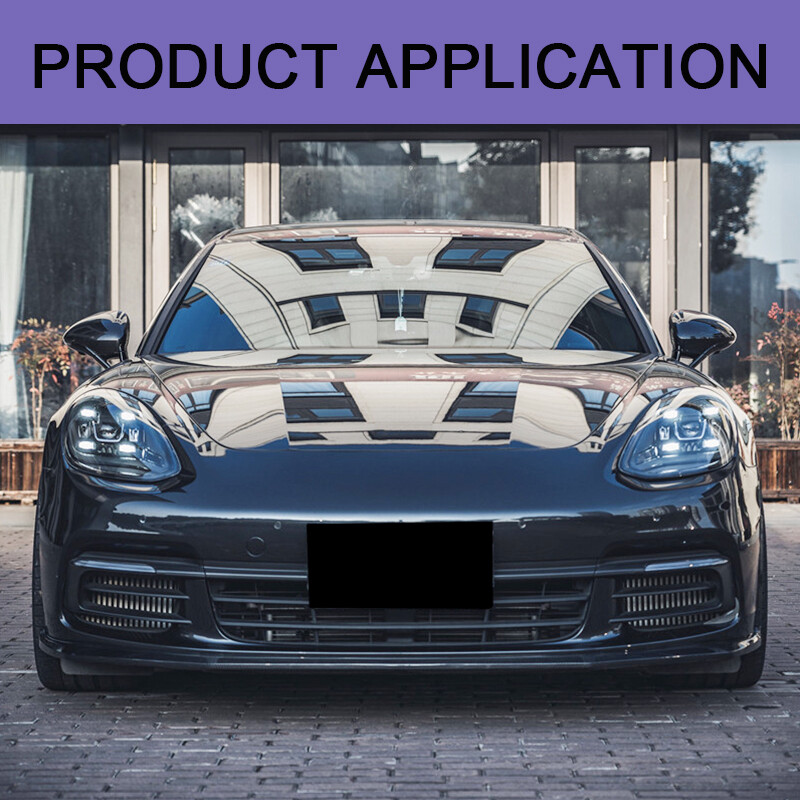 For Porsche Panamera 971 2017-2019 Real Carbon Front Bumper Lip Spoiler Splitter