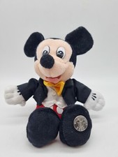 Park Costume Mickey 8" Plush Toy - Millennium Bean Bag Range - Walt Disney World