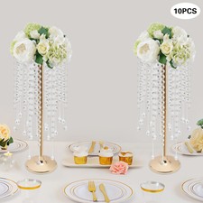 10Pcs 55cm Tall Crystal Flower Stand Centerpieces Vase Wedding Party Decor