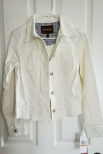 *new With Tags* Izod Women's White Denim Jacket - Size Small