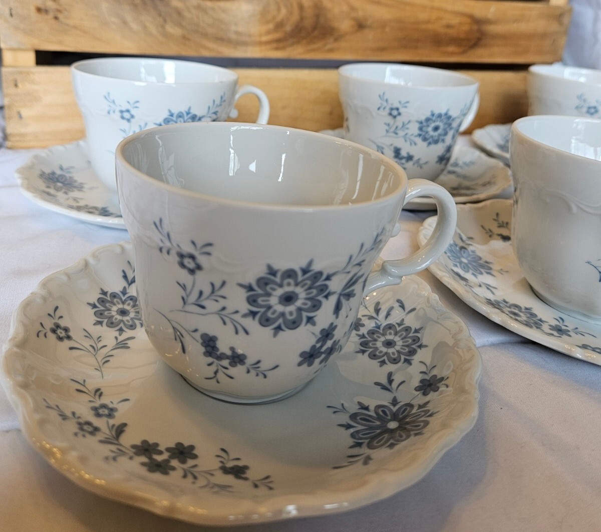 used【 seltmann weiden スーピエール 】 Seltmann Weiden Bavaria West Germany 12 Pc Tea Cup And
