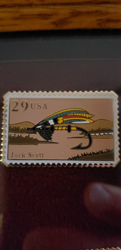 FLY FISHING UNITED STATES COMMEMORATIVE Postal Stamps 22k Gold Metal USPS USA - Picture 9 of 11