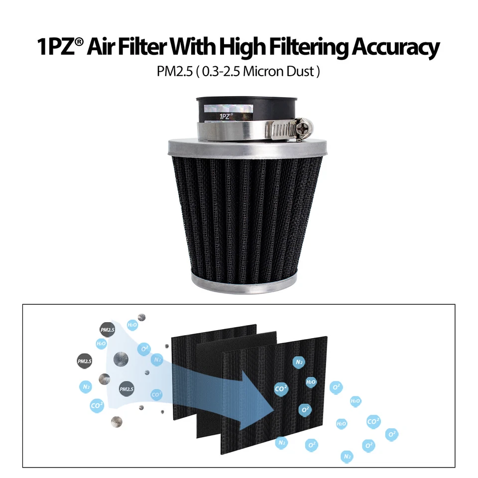 44mm Air Filter Yamaha PW50 PW80 DT100 DT125 DT175 RT100 TTR125 RD250 RD350 400 - Image 3 of 4