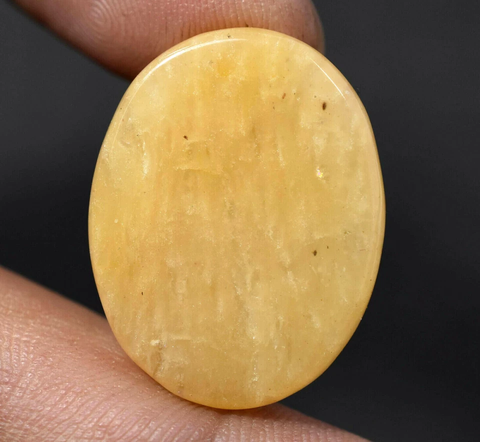 Rarest Cabochon 31.20 Ct Natural Orange Aventurine Quartz Semi-Precious Gemstone - Image 4 of 4