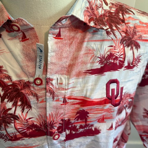 Oklahoma Sooners Tommy Bahama Sport Hawaiihemd XL Neu mit Etikett - Bild 2 von 4