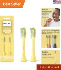 Philips One by Sonicare Genuine Replacement Electric Toothbrush Heads, 2 Brus...