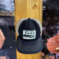 New York Jets Hat Cap Snap Back Mens One Size NFL Football Trucker Mesh Patch