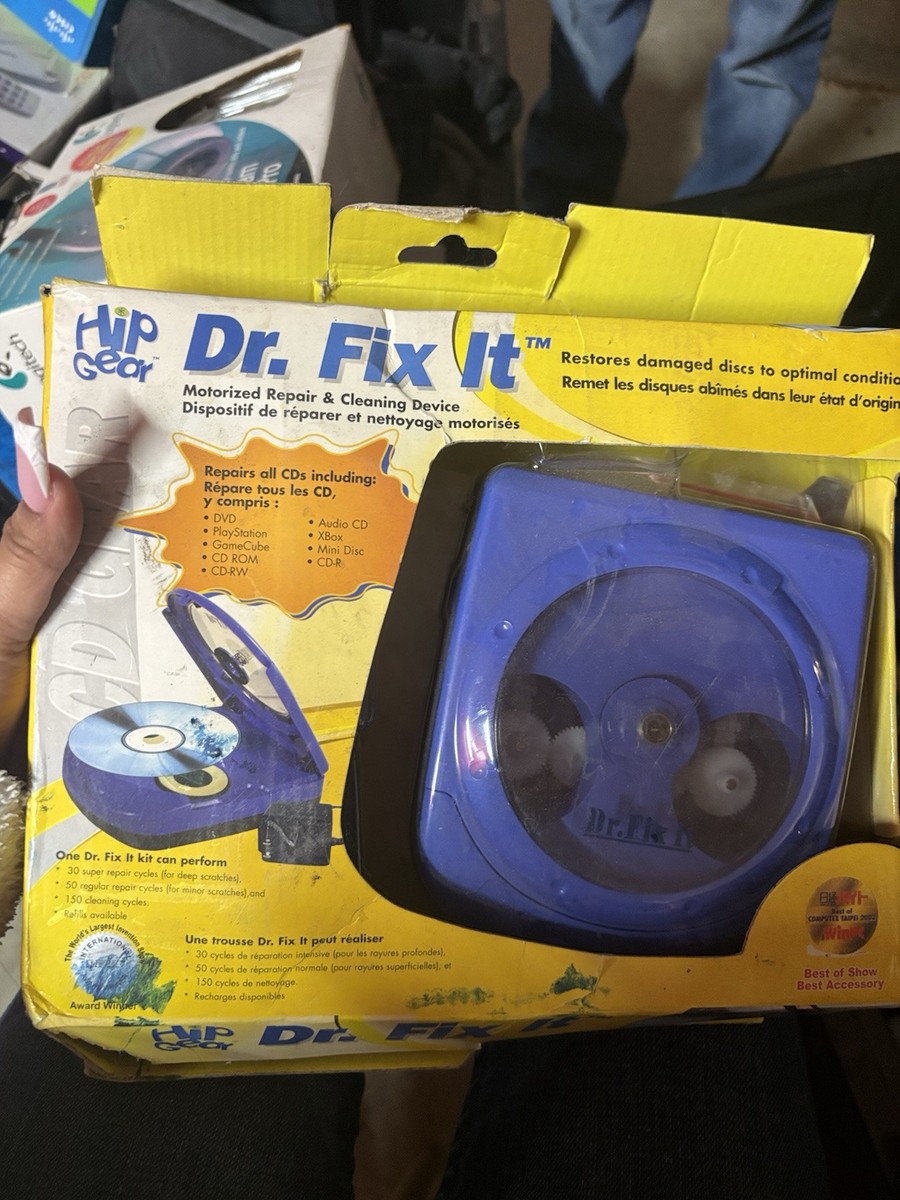 Dr FIX IT CD DVD Repair Pro Motorized Cleaning (SkipDr) NEW
