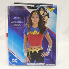 Wonder Woman Adult Costume 6 Piece Set L/XL New Cosplay Comic Con Halloween