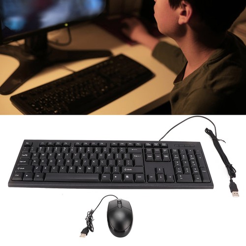 Cmk858 Usb Keyboard And Mouse Set 104 Keys Computer Keyboard 1600Dpi Mouse Set - Picture 2 of 24