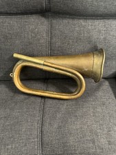 VINTAGE BRASS  COPPER BRITISH MILITARY BUGLE No Mouthpiece AG1