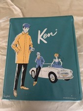 Vintage 1962 Mattel Teal Ponytail Ken Doll Carrying Case w/Figure  Clothes