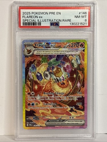 Flareon ex graded PSA 8 for sale on eBay