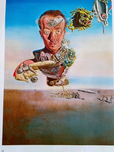 RITRATTO DI PAOLO ELUARD DI DALÌ.1997 BOOKPLATE 14" x 10" STAMPA ARTISTICA - Foto 2 di 3