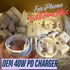 40W PD USB C Fast Charger Cube Type C Cable For iPhone 18 17 16 15 14 13 11 Lot