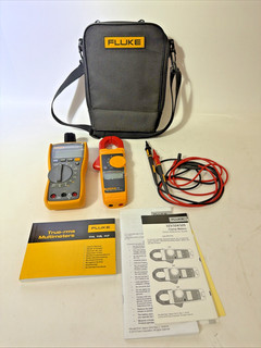 Fluke 117/323KIT Electrician's Multimeter & True RMS Clamp Meter Combo Kit W/Bag