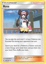 rosa full art pokemon card eBay Auction Item 235333957177 TCG Cards 2019 Sun & Moon Cosmic Eclipse Search your deck for a Pokmon Pokemon Card Rosa SR 1