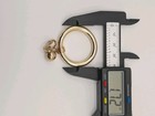 Vintage Large Trifari Gold Tone Hoop Dangle Clip Earrings — photo 5