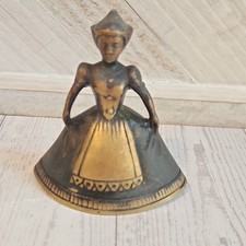 Vintage Bronze Lady Bell Very Rare Version Vi...