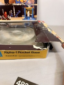 Vintage 1979 LEGO Space 483 Alpha-1 Rocket Base Almost  Complete OG Box & Manual