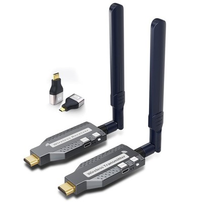 Wireless HDMI Transmitter and Receiver,492ft/150m 4K Decode 1080P Output Plug...