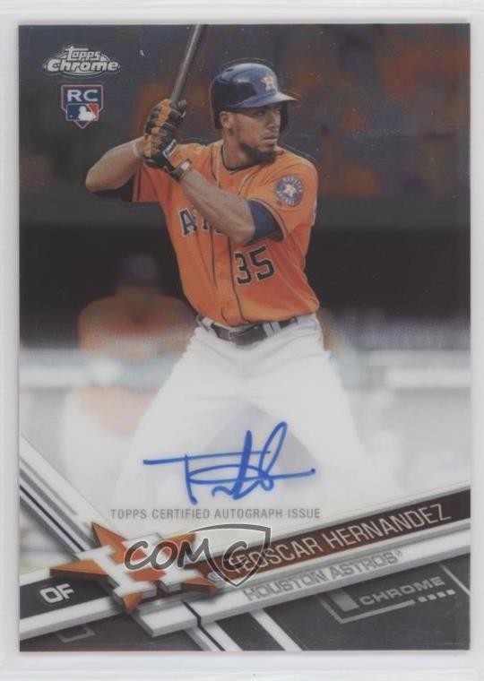 2017 Topps Chrome Rookie Auto Teoscar Hernandez #RA-TH Auto RC 7m1