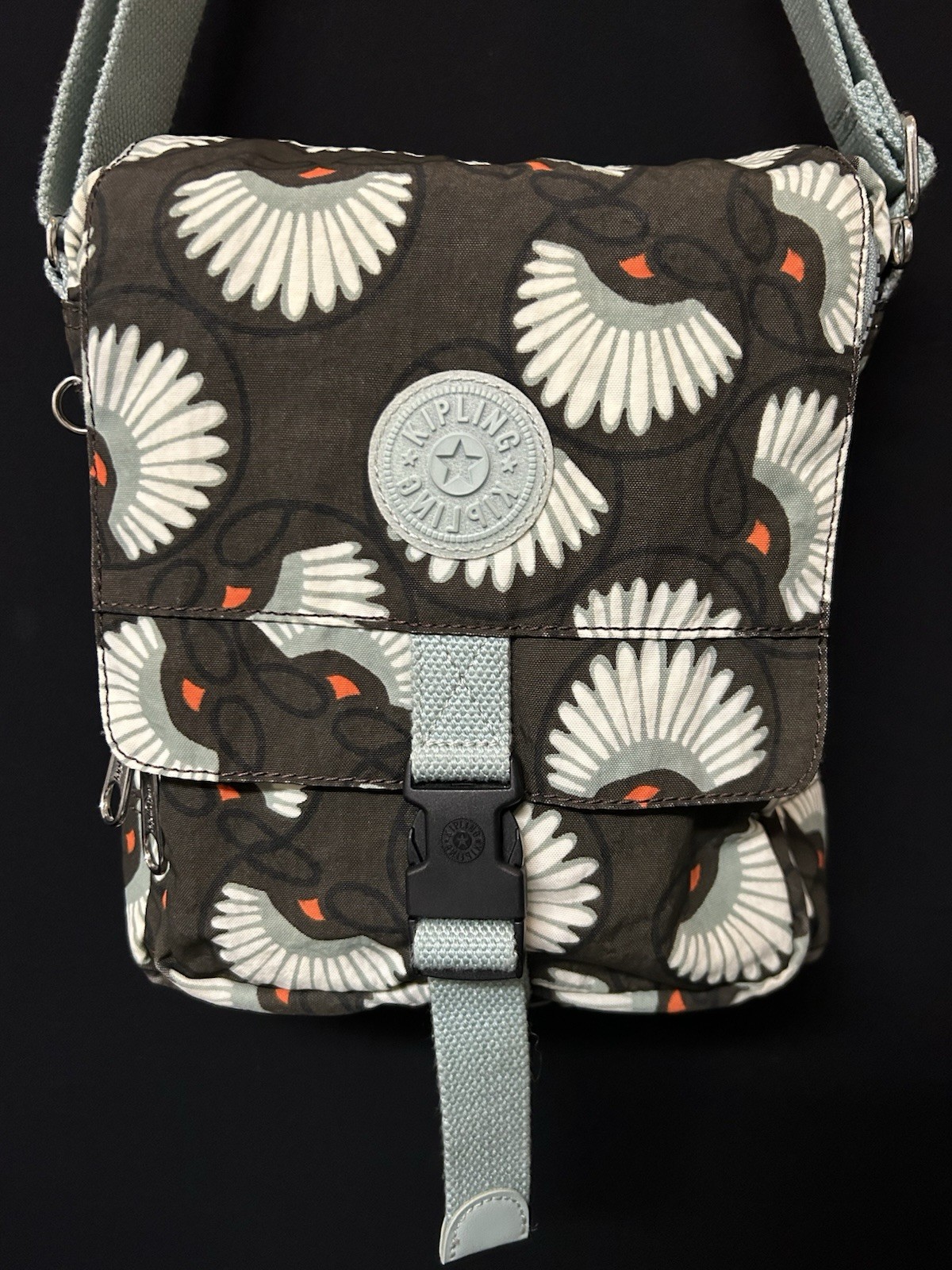 Kipling Floral Pattern Crossbody Multiple Compart… - image 3