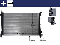 Mahle Cr 1112 000S KüHler, MotorküHlung FüR Abarth,Alfa Romeo,Chrysler,Fiat,Lanc