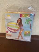 NEW INTEX 42" Jumbo Inflatable Colorful Stripes GIANT BEACH BALL Sturdy