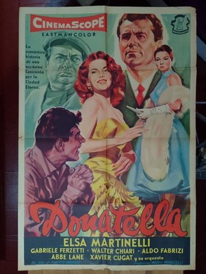 Sexy. Elsa Martinelli. Monicelli's ''Donatella''. 1S, Original Argentina. p401