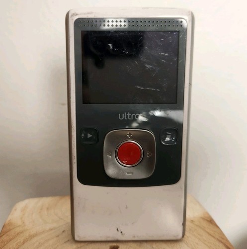 Cisco Flip Ultra Video Camera U1120 40 Minutes Record Time White Clean & Working