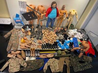 1:6 Figure Kitbash Clothing Body Head Hands Parts lot Shoes Boots Pants Thor Gun
